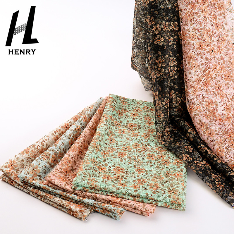 Bán sỉ Vải tuyn Polyester chất lượng cao In thêu lưới Vải in cho trang phục