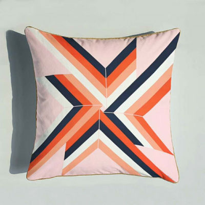 Cotton Linen In ấn Đệm phủ Nhật Bản Đệm kiểu Đại dương Đồng bằng Nhật Bản Ném Vỏ gối