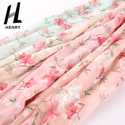 Vải dệt thoi ODM Polyester In voan để may trang phục