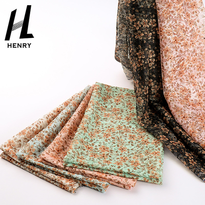 Bán sỉ Vải tuyn Polyester chất lượng cao In thêu lưới Vải in cho trang phục