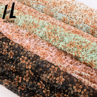 Giá nhà máy rẻ Giá xuất xưởng Trọng lượng nhẹ Vải tuyn 3D Hoa ren thêu Vải in cho trang phục